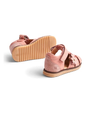 Wheat Leren enkelsandalen "Sky Flower" roze