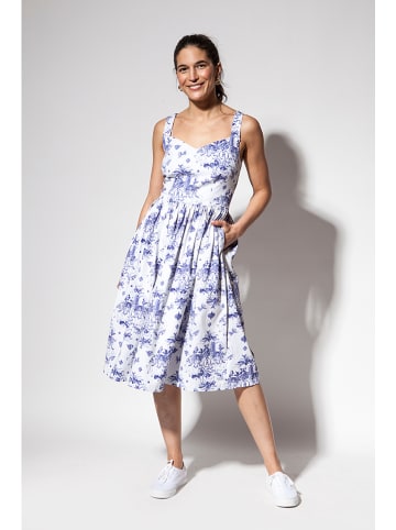 Risk made in warsaw Sukienka w kolorze biało-niebieskim