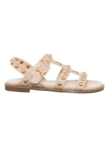 Patrizia Pepe Leren sandalen beige