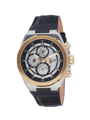 U.S. Polo Assn. Chronograf w kolorze srebrno-złoto-czarnym