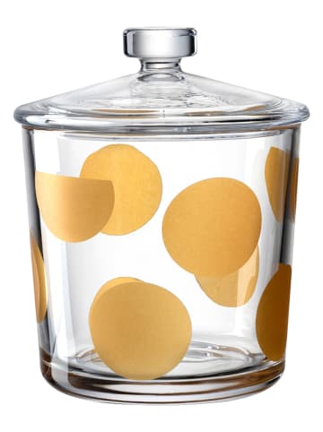 LEONARDO Voorraadglas "Candela" transparant/oranje - (H)16 x Ø 12 cm