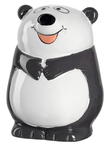LEONARDO Spaarpot "Panda" zwart/wit - (H)12 x Ø 9 cm