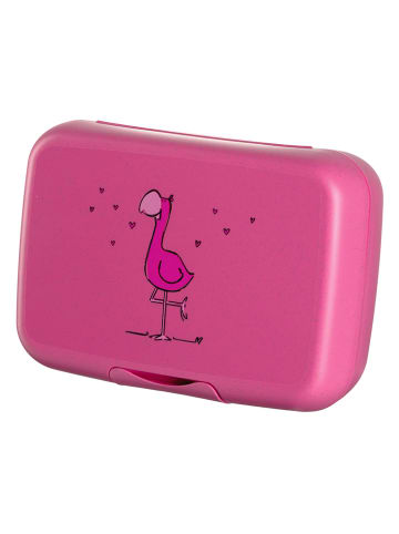 LEONARDO Lunchbox "Flamingo" roze - (B)19 x (H)6,6 x (D)13,5 cm