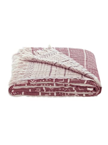 Colourful Cotton Narzuta "Etno" w kolorze bordowym