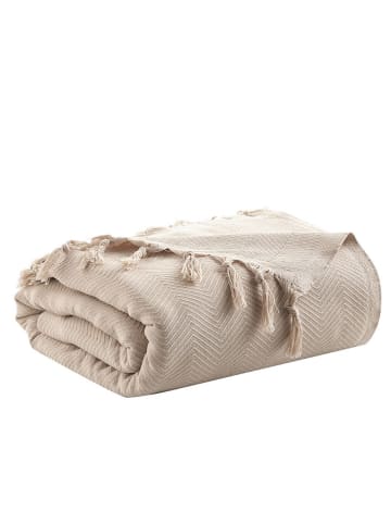 Colourful Cotton Bedsprei "Sidney" beige