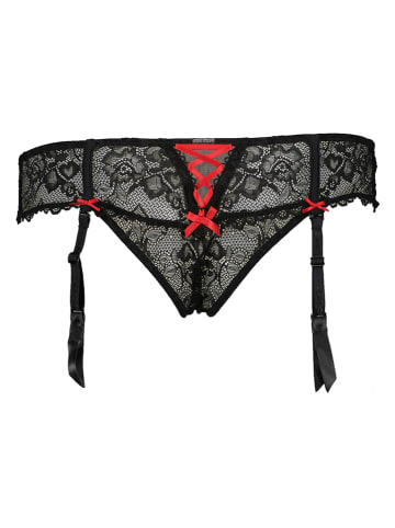 LASCANA Pas w kolorze czarnym do pończoch