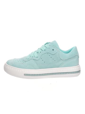 Lurchi Skórzane sneakersy "Neka" w kolorze błękitnym