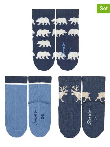 Sterntaler 3-delige set: sokken donkerblauw
