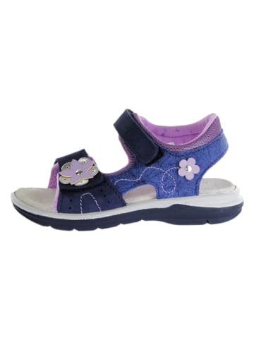 Jela shoes Leren sandalen donkerblauw/paars