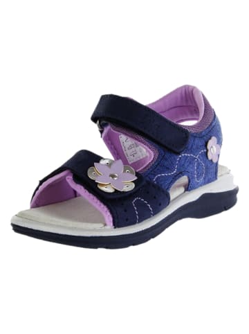 Jela shoes Leren sandalen donkerblauw/paars