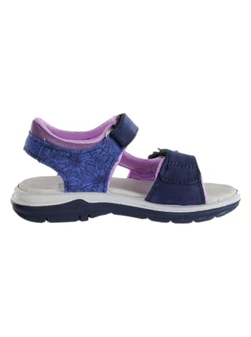 Jela shoes Leren sandalen donkerblauw/paars