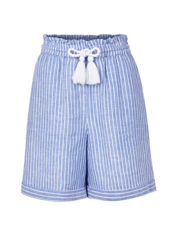 Rich & Royal Leinen-Shorts in Blau