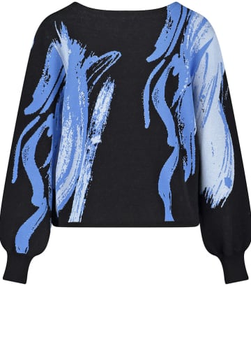 TAIFUN Trui zwart/blauw