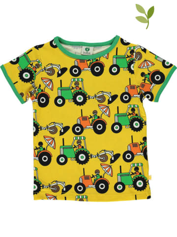 Småfolk Koszulka "Tractor" w kolorze żółtym