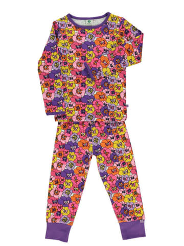 Småfolk Pyjama "Flower" in Lila