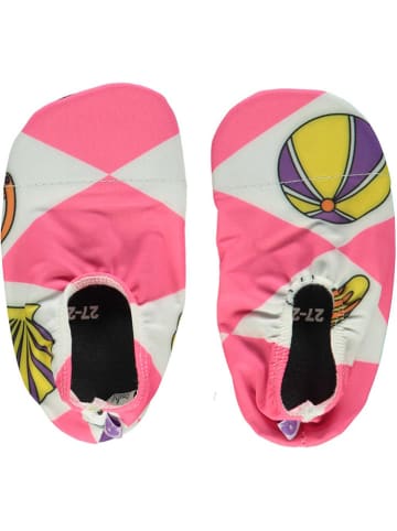 Småfolk Badeschuhe in Rosa/ Weiß