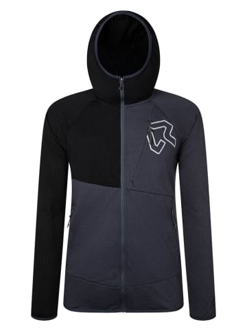 ROCK EXPERIENCE Kurtka polarowa "Zebra" w kolorze antracytowo-czarnym