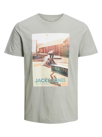 Jack & Jones Koszulka "Gem" w kolorze szarym