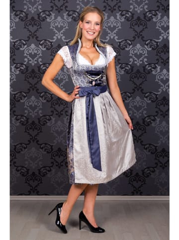 Edelnice Dirndl "Marianna" in Blau/ Silber