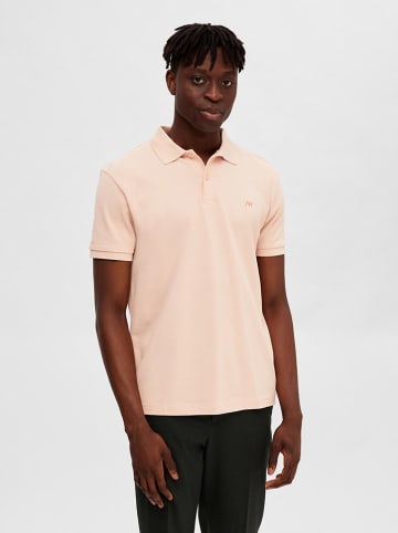 SELECTED HOMME Poloshirt "Dante" in Rosa