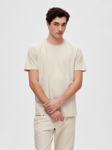 SELECTED HOMME Koszulka "Aspen" w kolorze kremowym