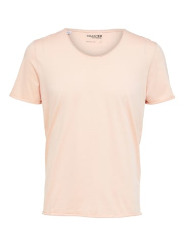 SELECTED HOMME Koszulka "Tex" w kolorze jasnoróżowym