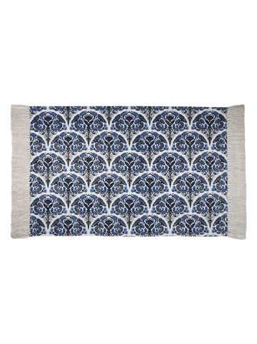 STOF France Bawełniany dywan "Cyclades" w kolorze niebieskim - 60 x 90 cm