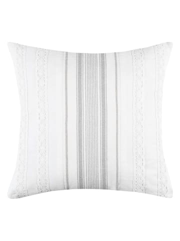 STOF France Kissen  in Creme/ Grau - (L)40 x (B)40 cm