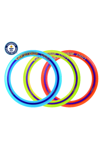 MTS Werpschijf "Aerobie" blauw/geel/rood (verassingsproduct)