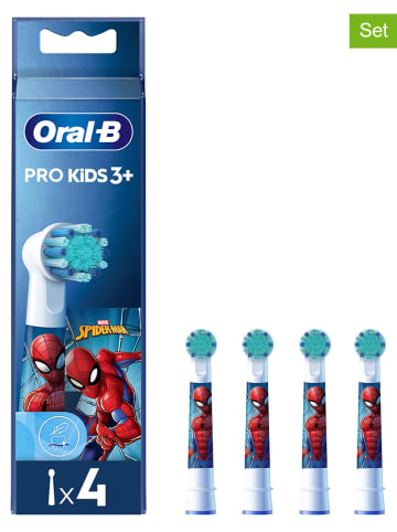 Oral-B 4er-Set: Ersatz-Bürstenköpfe "Pro Kids 3+ Spiderman"