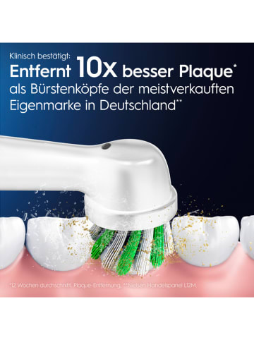 Oral-B 8-delige set: opzetborstels "Pro CrossAction" wit