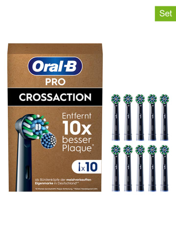 Oral-B 10-delige set: opzetborstels "Pro CrossAction"