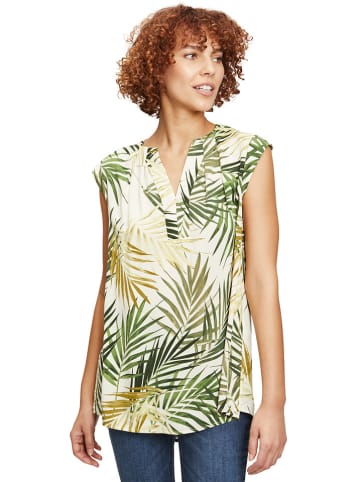 CARTOON Blouse crème/kaki/groen