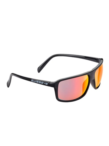 SWISSEYE Okulary sportowe "Kanjo Flex" w kolorze czarno-pomarańczowo-jasnoróżowym