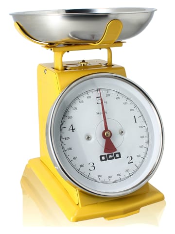 Ogo Living Keukenweegschaal geel - (B)21 x (H)24,5 x (D)16,5 cm