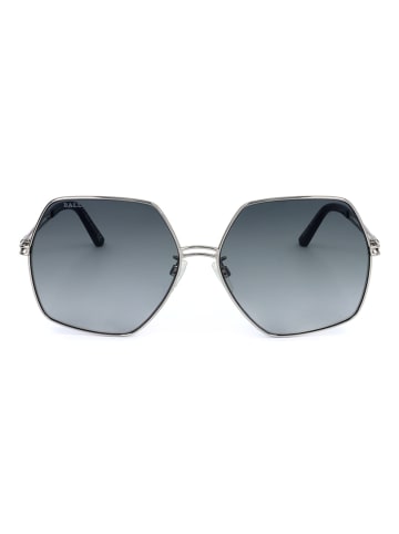 Bally Damskie okulary przeciwsłoneczne w kolorze srebrno-szarym