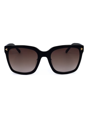 Bally Damskie okulary przeciwsłoneczne w kolorze czarno-brązowym