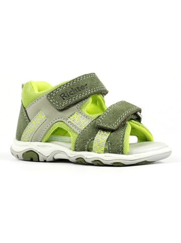Richter Shoes Sandały w kolorze zielono-oliwkowym