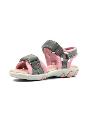 Richter Shoes Sandały w kolorze różowo-oliwkowym