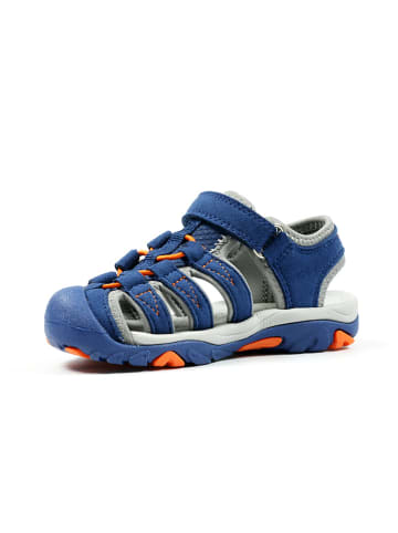 Richter Shoes Halbsandalen in Blau/ Orange