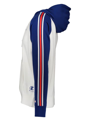 Champion Hoodie in Weiß/ Dunkelblau