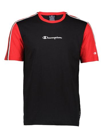 Champion Shirt zwart/rood/wit
