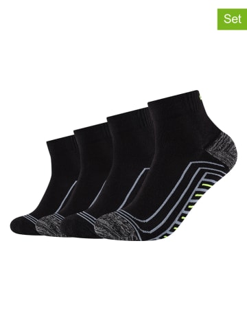 Skechers 4er-Set: Socken in Schwarz