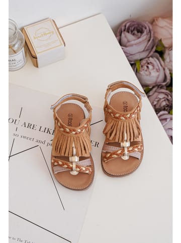 Rock & Joy Sandalen lichtbruin