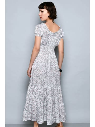 Tarifa Kleid in Weiß/ Bunt