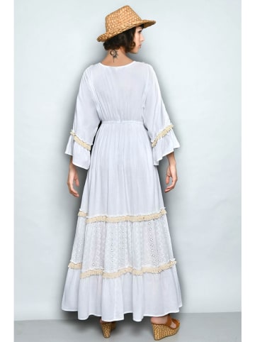 Tarifa Sukienka w kolorze kremowo-białym
