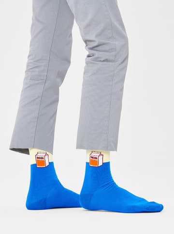 Happy Socks Socken in Blau/ Beige