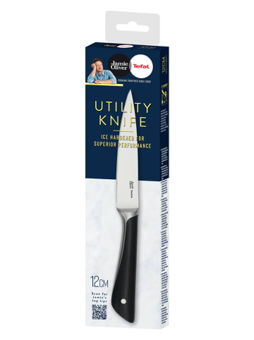 Jamie Oliver Universeel mes "Jo" zilverkleurig/zwart - (L)12 cm