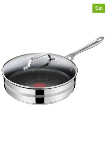Jamie Oliver 2-delige set: roestvrijstalen sudderpan met deksel "Cook smart" - Ø 25 cm