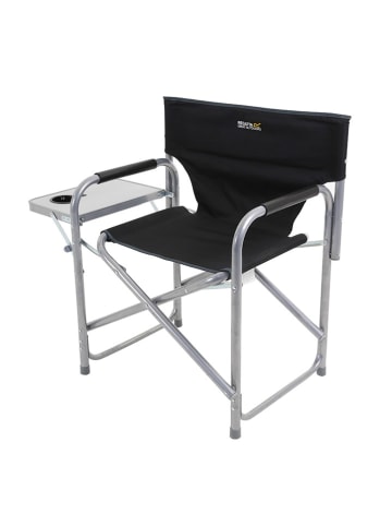 Regatta Składane krzesło w kolorze czarno-srebrnym - 61 x 78 x 42 cm